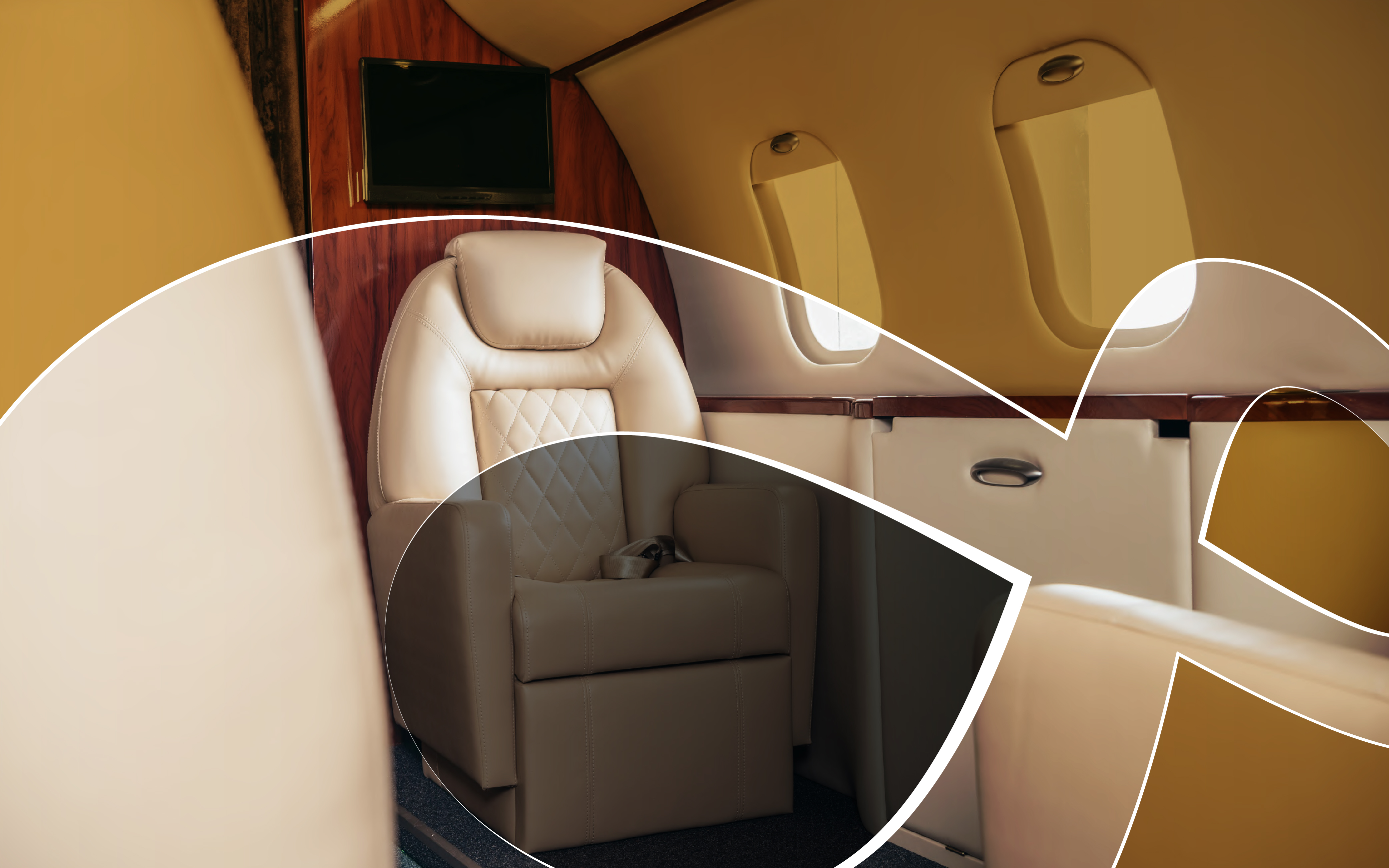 Lightweight honeycomb interior modules for aircraft and vehicles