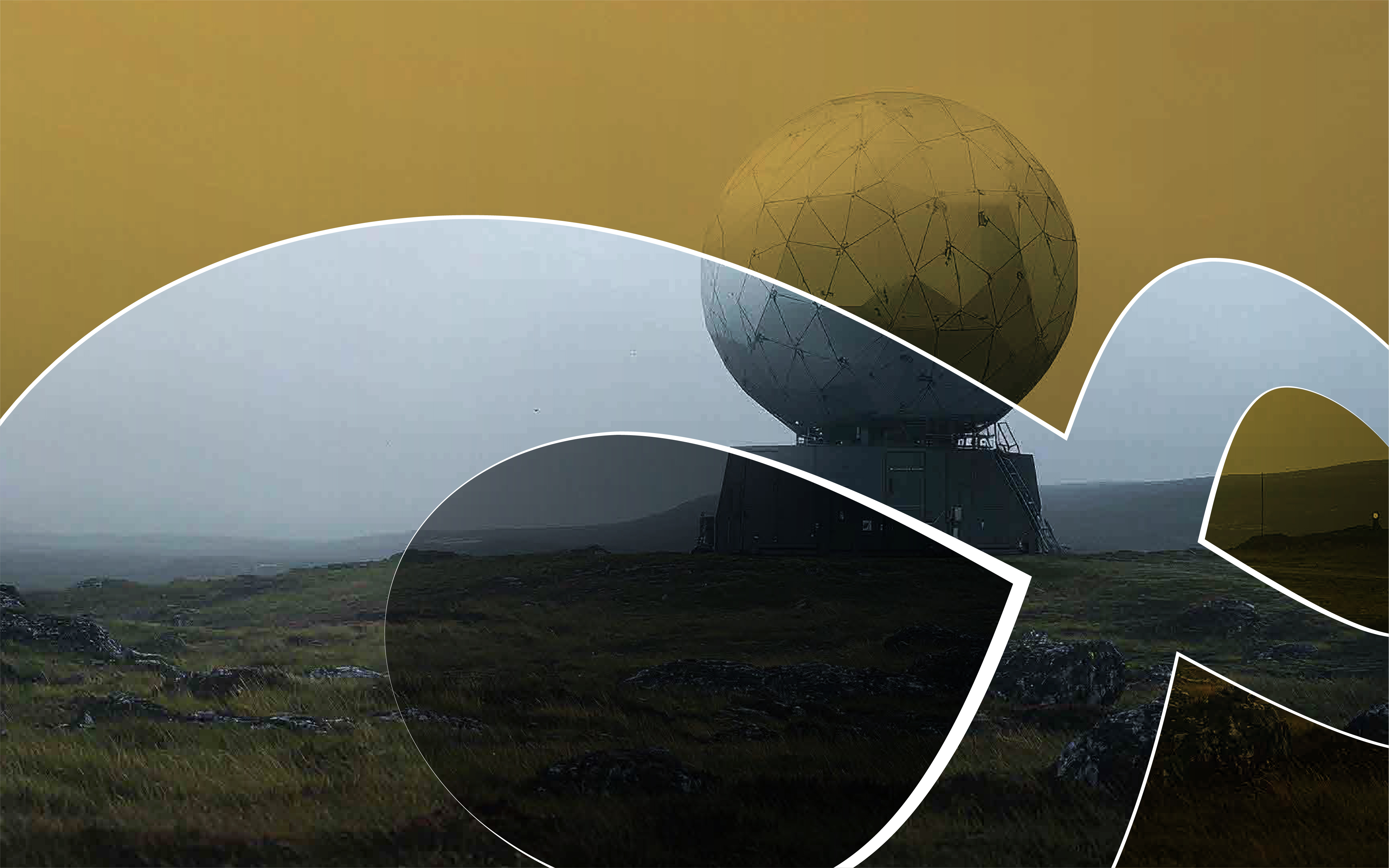 RF-transparent honeycomb radome for antenna protection